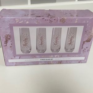 4 piece party glass set